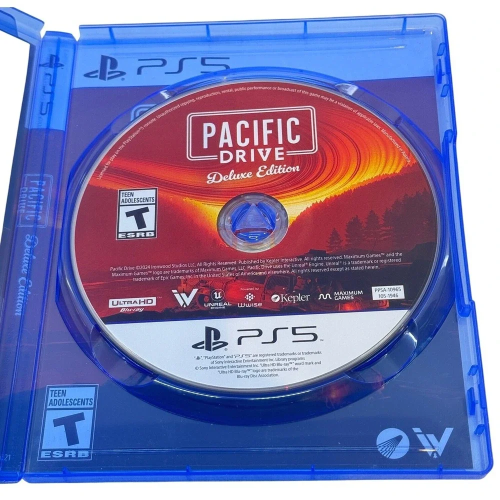 Pacific Drive Deluxe Edition Sony PlayStation 5 PS5 Video Game Disc & Case